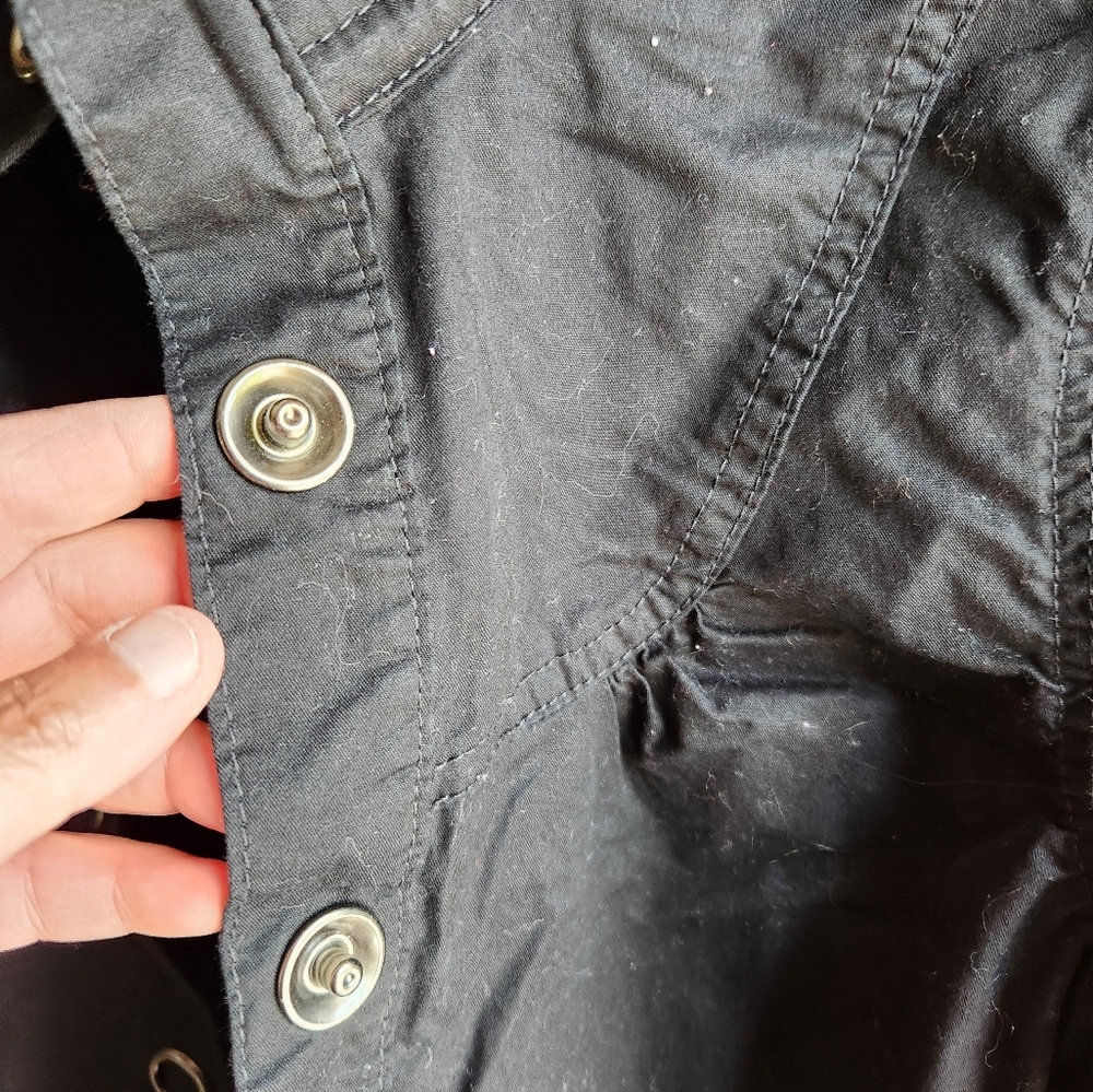 Black Button-Up Jacket - Picture 4 of 8